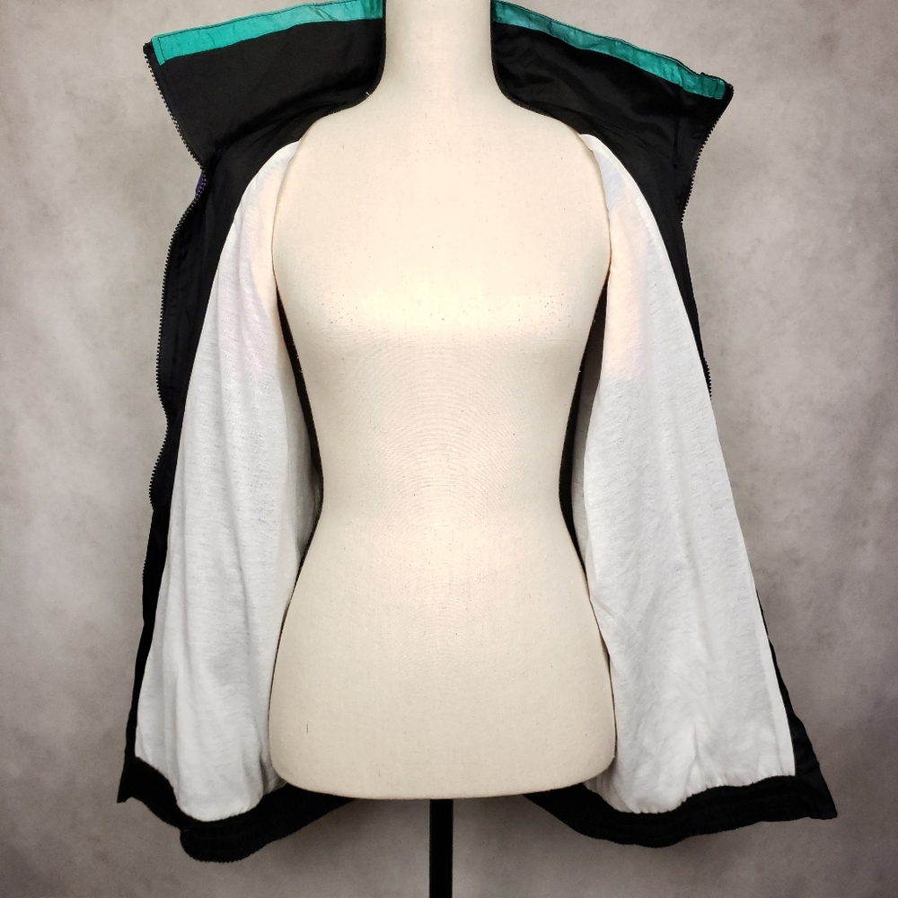 Vintage colorblock zip up windbreaker men women L - Picture 4 of 7